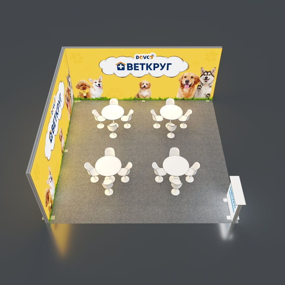 6*6m Lightboxes Booth NO.1