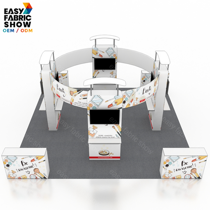 6*6 3D Wallbox booth NO.1 With TV Mount