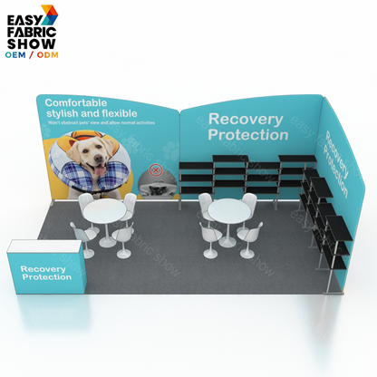 3*6m Aluminum Frame Booth With Multi-layer shelf NO.4