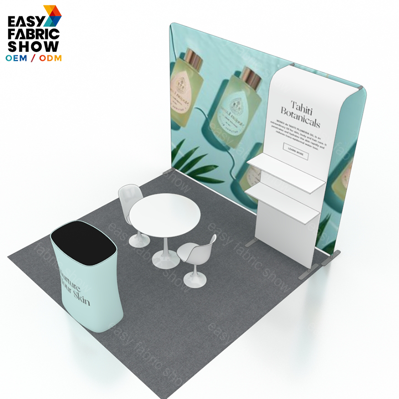 3*3m Aluminum Frame Booth with Multi-layer shelf NO.8