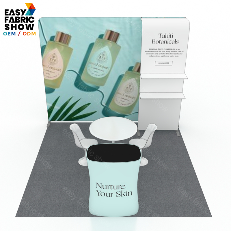 3*3m Aluminum Frame Booth with Multi-layer shelf NO.4