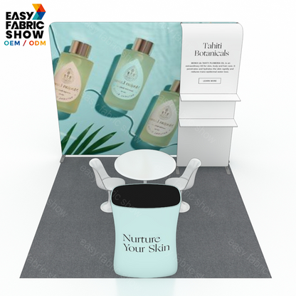 3*3m Aluminum Frame Booth with Multi-layer shelf NO.8