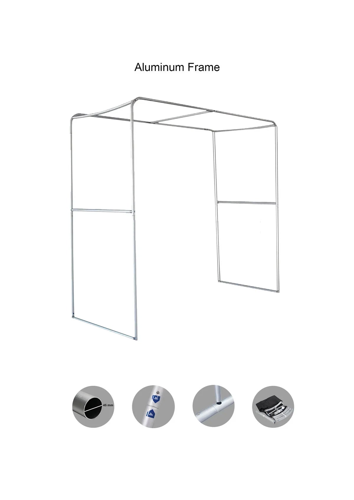 Square Fabric Arch Display with Top Header --Exhibition Entrance