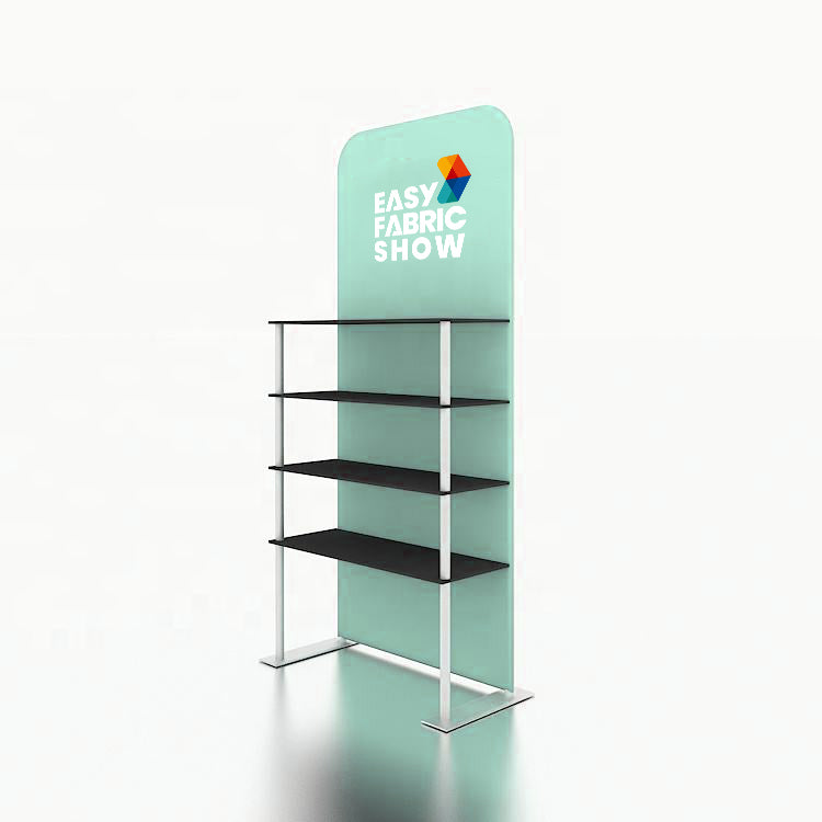 Exhibition Display Rack with Four Shelves