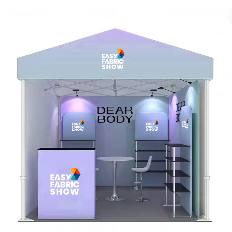 Modular Aluminum Alloy Tent Booth with Shelves