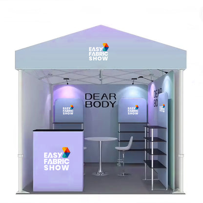 Modular Aluminum Alloy Tent Booth with Shelves