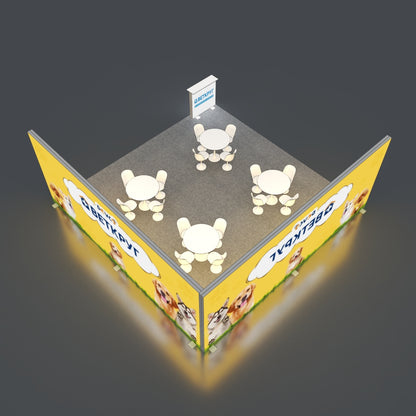 6*6m Lightboxes Booth NO.1