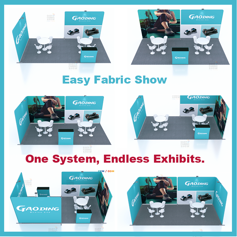 3*6m Aluminum Frame Booth Irregular - shaped backdrop NO.1