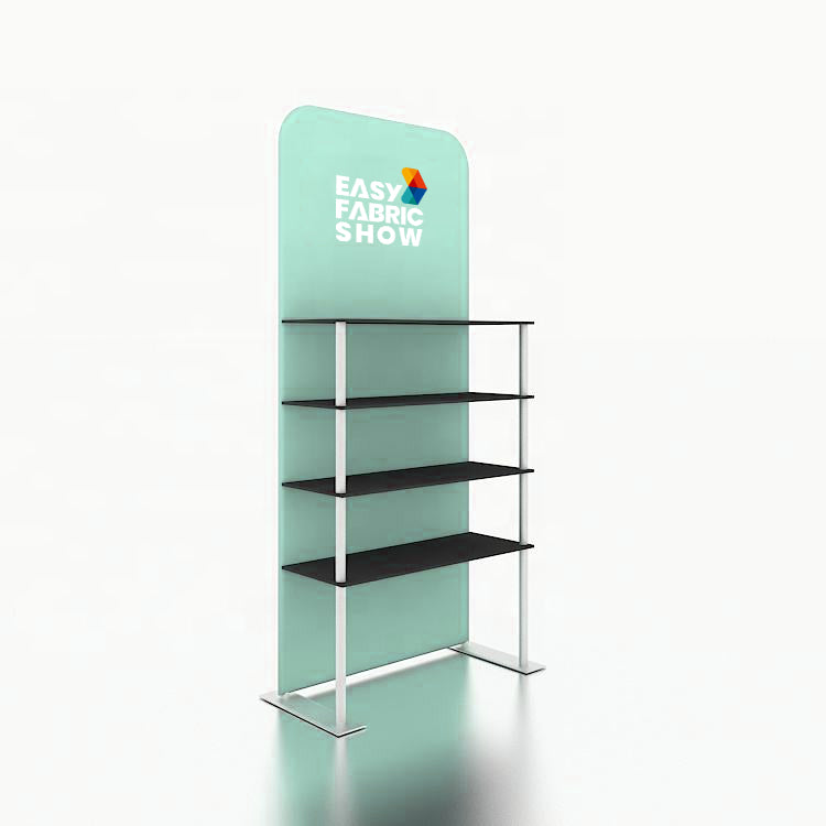 Exhibition Display Rack with Four Shelves