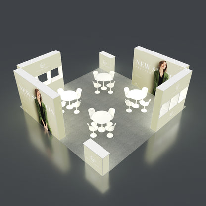 6*6m Backlit Pop-Up Booth NO.2