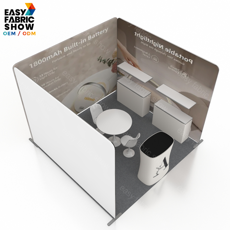 3*3m Aluminum Frame Booth with Multi-layer shelf NO.5