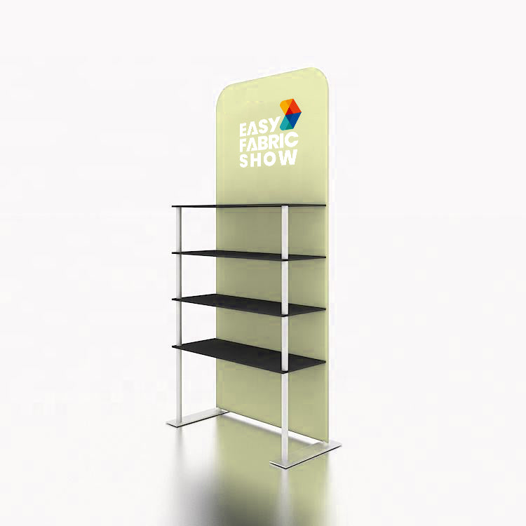 Exhibition Display Rack with Four Shelves