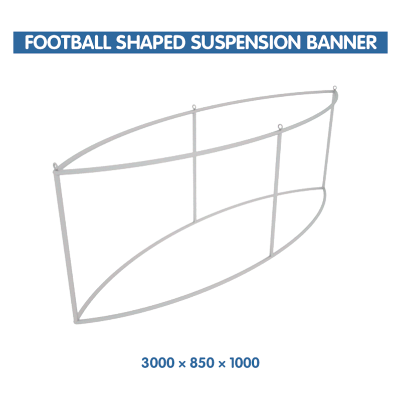 Sky Tube Football Shaped Suspension Exhibition Hanging Banner