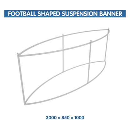 Sky Tube Football Shaped Suspension Exhibition Hanging Banner