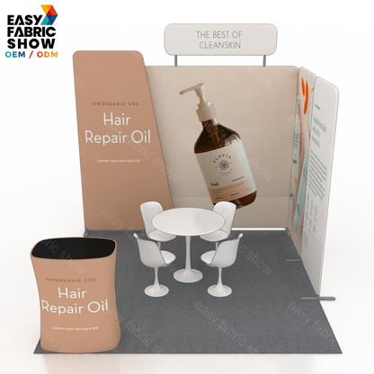 3*3m Aluminum Frame Booth with Aluminum Frame & Branding Panel