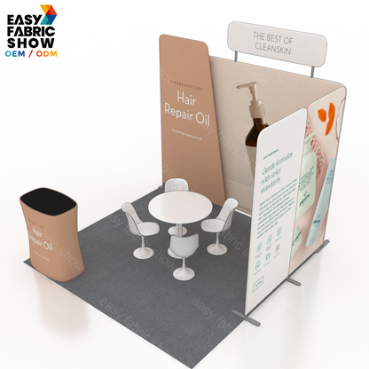 3*3m Aluminum Frame Booth with Aluminum Frame & Branding Panel