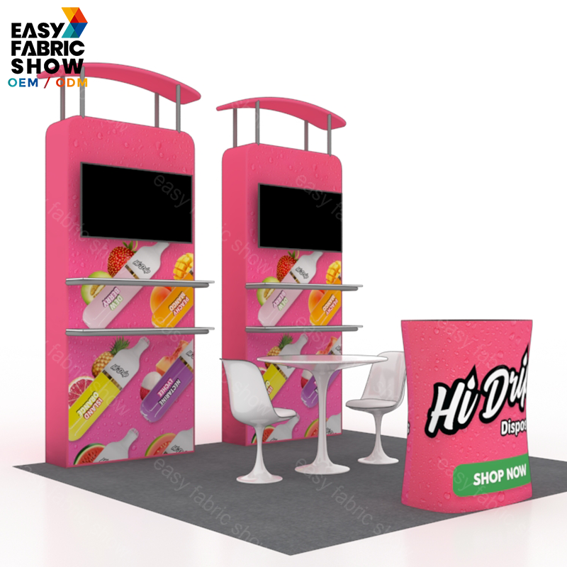 3*3 3D Wallbox booth NO.3 With TV Mount