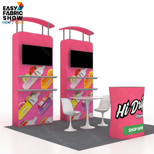 3*3 3D Wallbox booth NO.3 With TV Mount