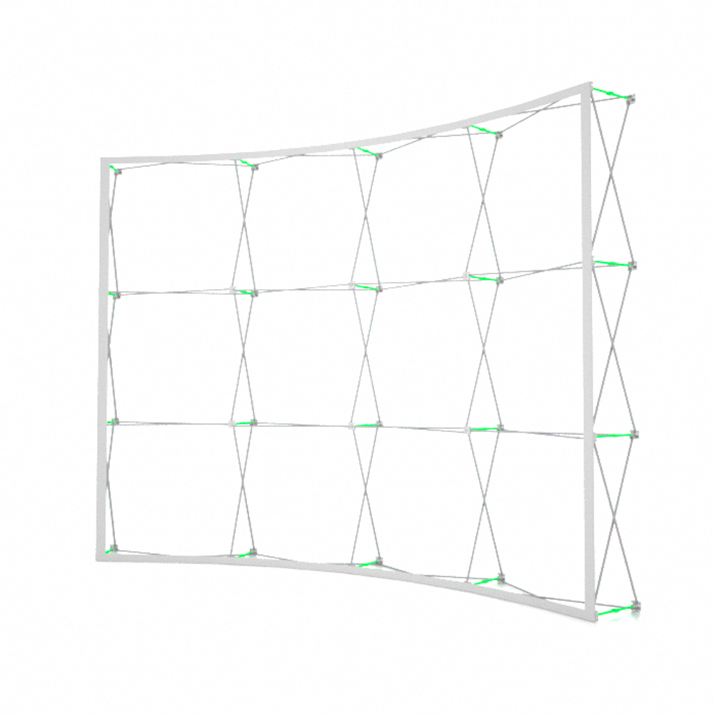 Pop Up Curved Velcro Media Wall
