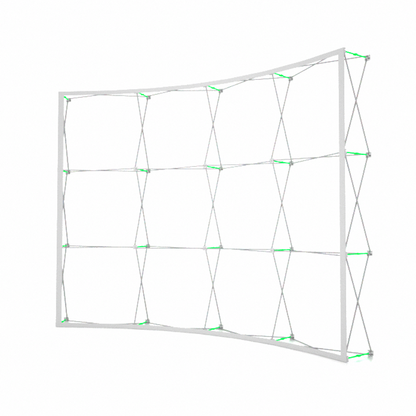 Pop Up Curved Velcro Media Wall