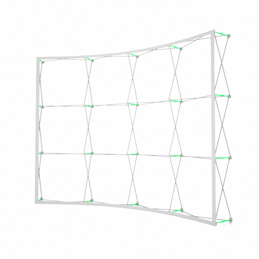 Pop Up Curved Velcro Media Wall