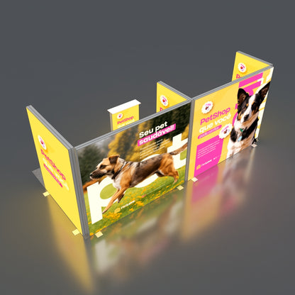 3*6m Lightboxes Booth NO.2