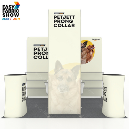 3*3m Aluminum Frame Booth with Multi-layer shelf NO.10