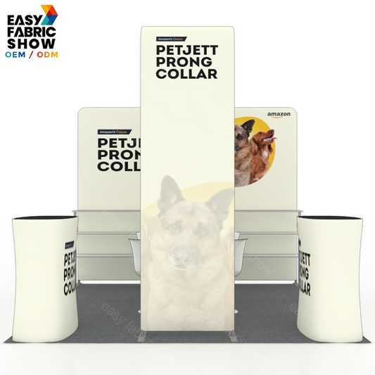 3*3m Aluminum Frame Booth with Multi-layer shelf NO.10