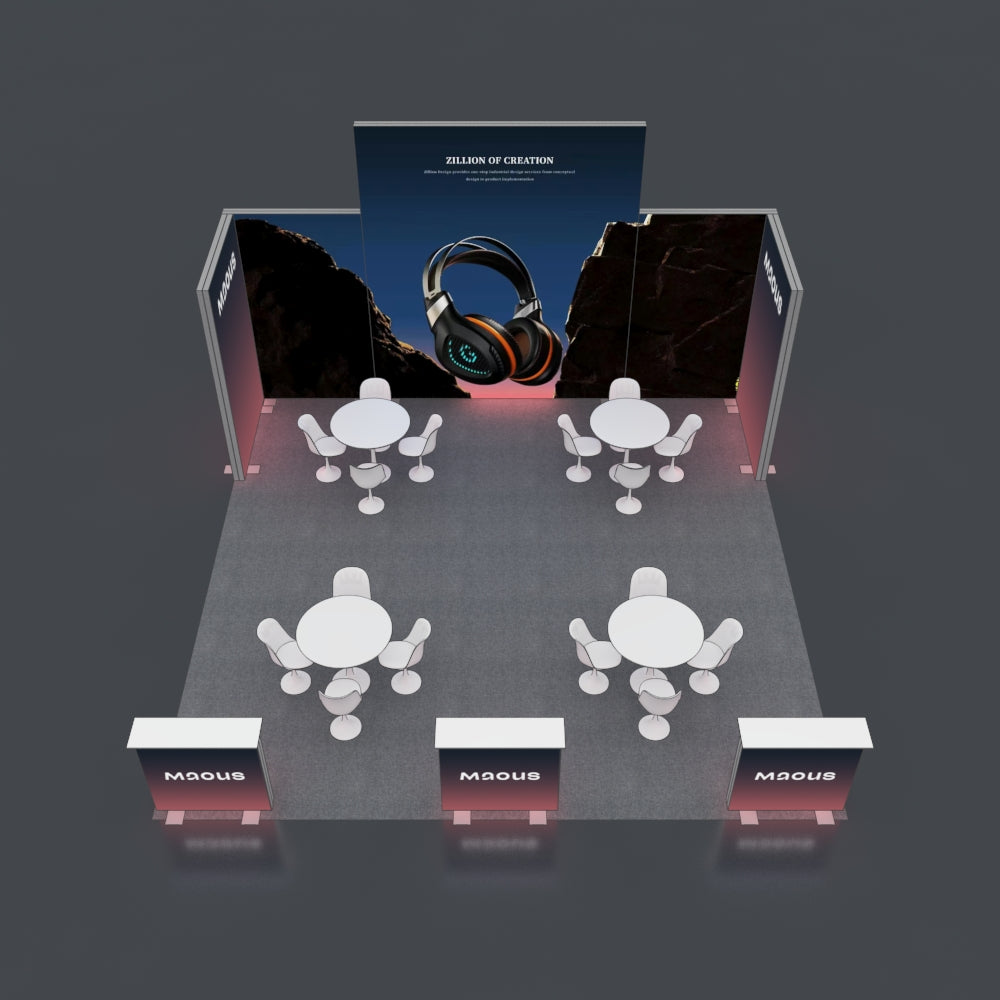 6*6m Lightboxes Booth NO.3