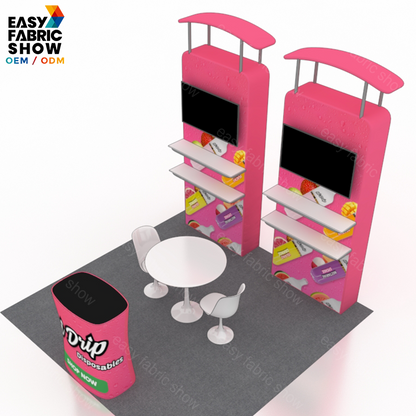 3*3 3D Wallbox booth NO.3 With TV Mount