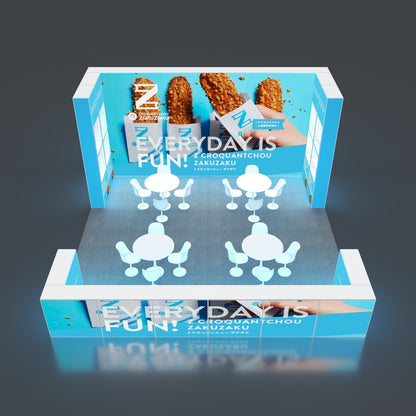 6*6m Backlit Pop-Up Booth NO.3
