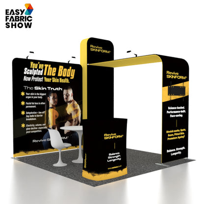 3*3m Aluminum Frame Booth  with lightspot and arch