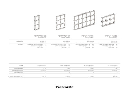 Pop Up Curved Velcro Media Wall