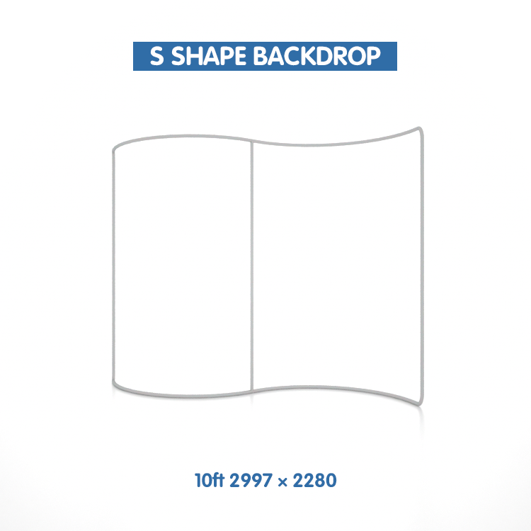 curve case backdrop stand