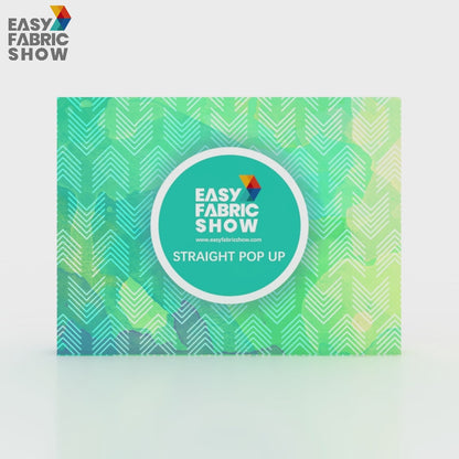 3*6M Velcro Pop Up Booth Straight Backwall