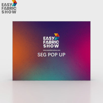 SEG Popup Curved Media Wall with  Clamping Lights