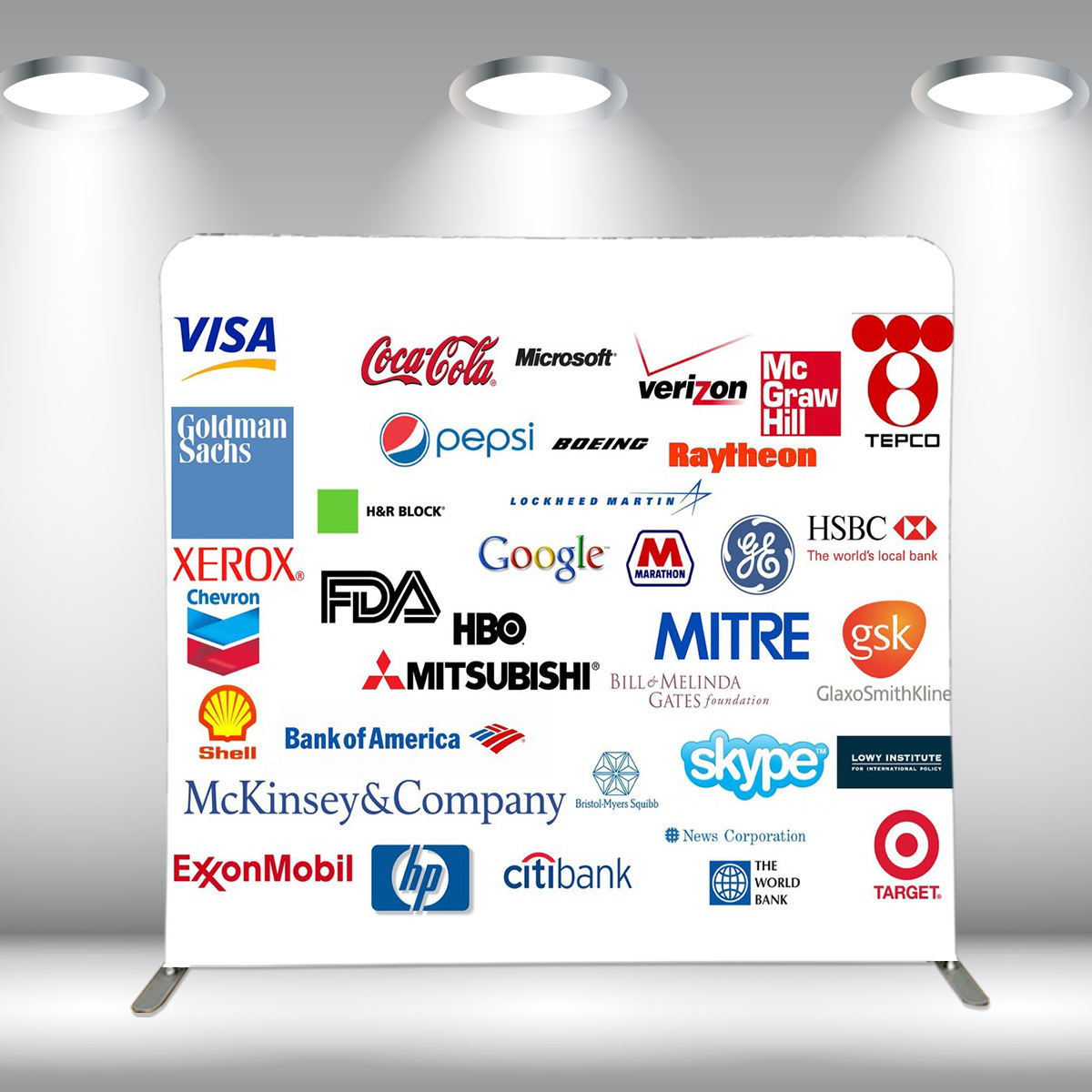trade show backdrop-Backdrop Stand And Backdrop - Easy Fabric Display