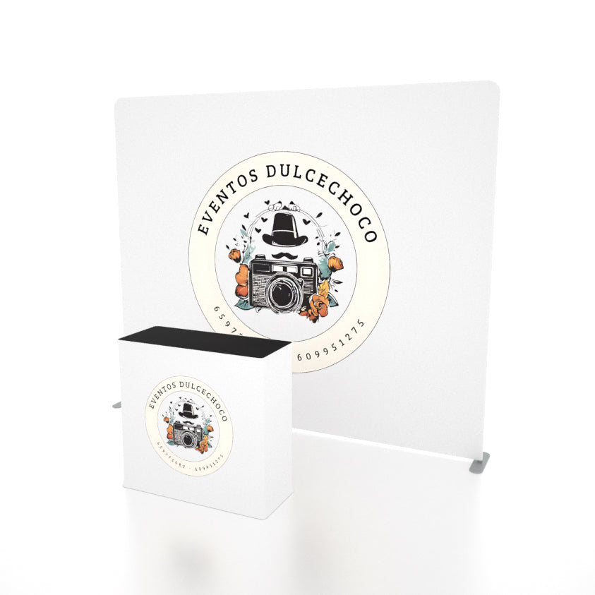 trade show backdrop-Backdrop Stand And Backdrop - Easy Fabric Display