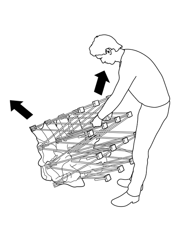 Pop Up Curved Velcro Media Wall