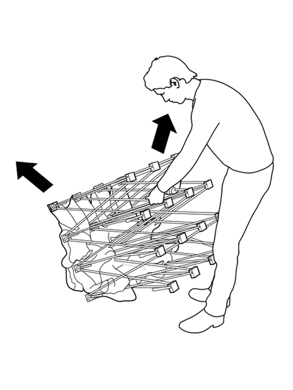 Pop Up Curved Velcro Media Wall